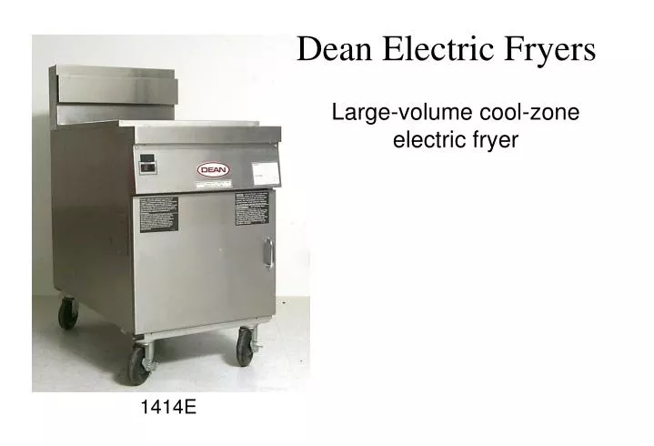 dean electric fryers