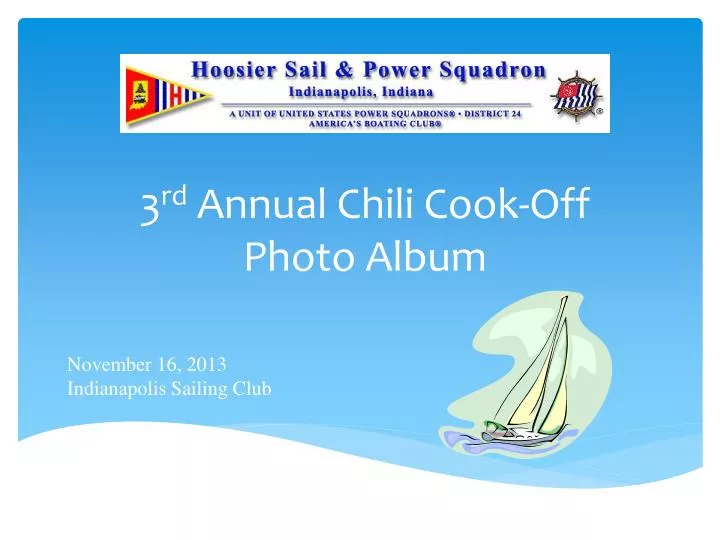 3 rd annual chili cook off photo album