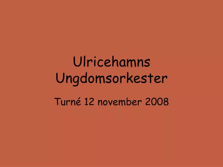 ulricehamns ungdomsorkester