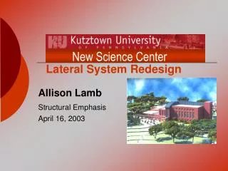 Allison Lamb Structural Emphasis April 16, 2003
