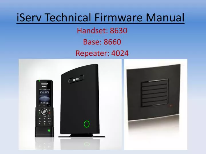 iserv technical firmware manual