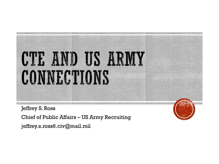 cte and us army connections