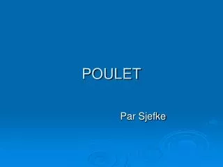 poulet