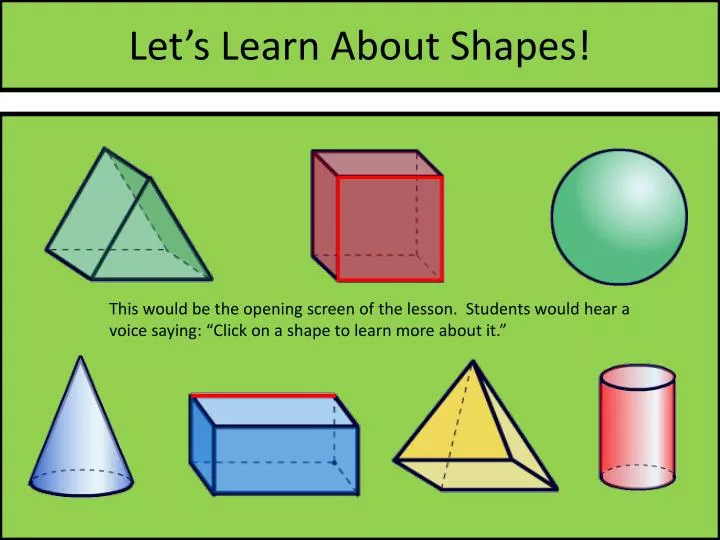 let s learn about shapes