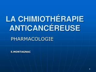 la chimioth rapie anticanc reuse