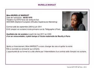 murielle margot