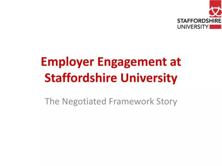 employer engagement at staffordshire university
