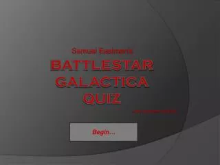 BattleStar Galactica Quiz