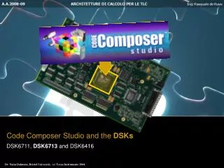 Code Composer Studio and the DSKs DSK6711, DSK6713 and DSK6416