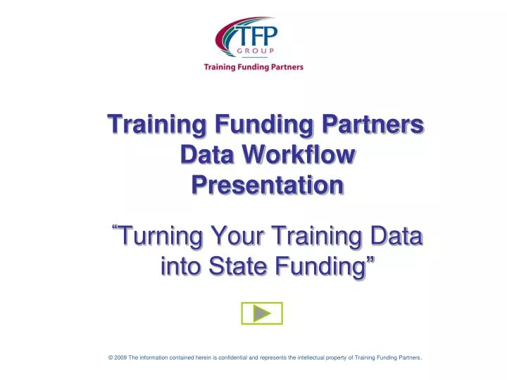 training funding partners data workflow presentation turning your training data into state funding