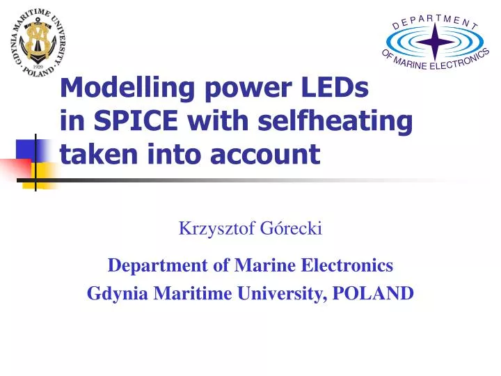 modelling power leds in spice with selfheating taken into account