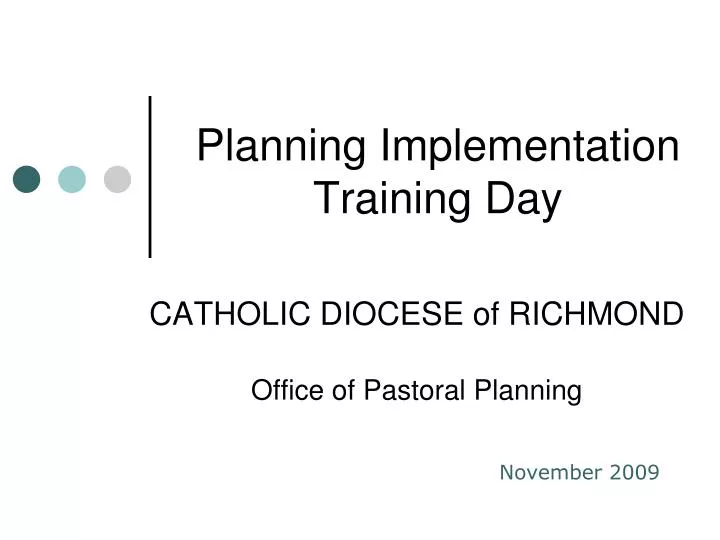 planning implementation training day