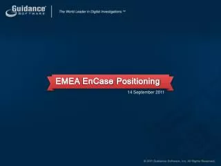 EMEA EnCase Positioning