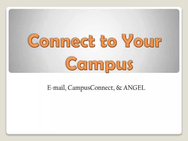 connect to your campus