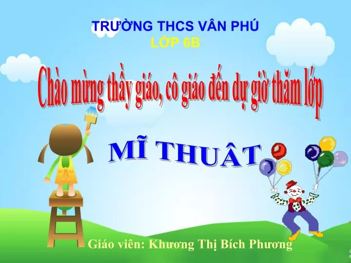 tr ng thcs v n ph l p 6b