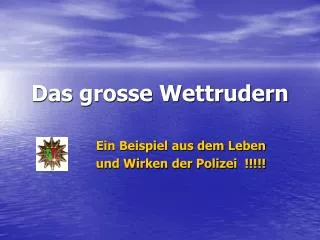 das grosse wettrudern