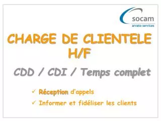 charge de clientele h f