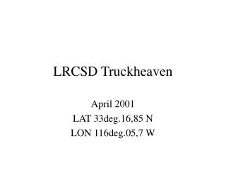 LRCSD Truckheaven