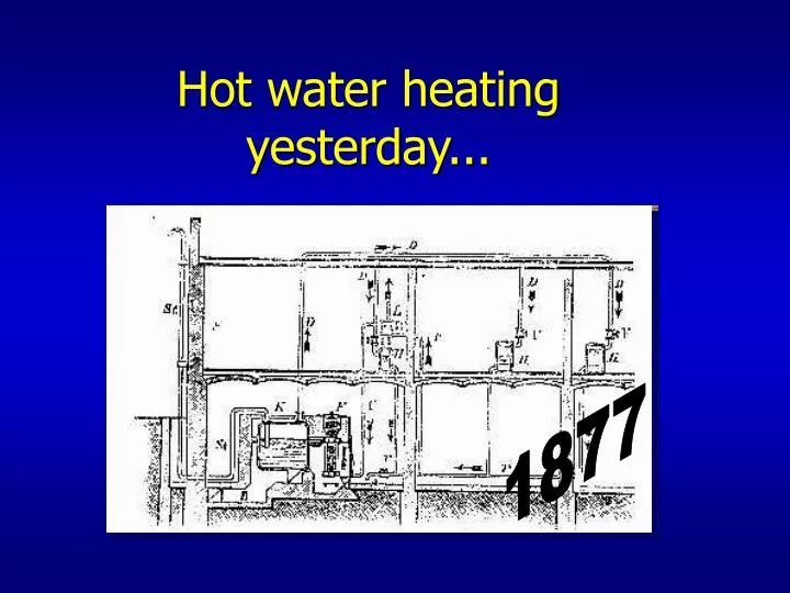 hot water heating yesterday