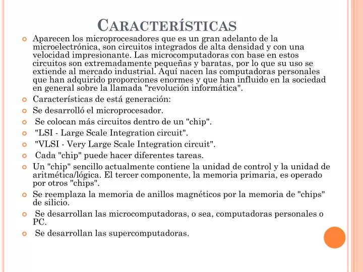 caracter sticas