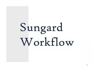 Sungard Workflow