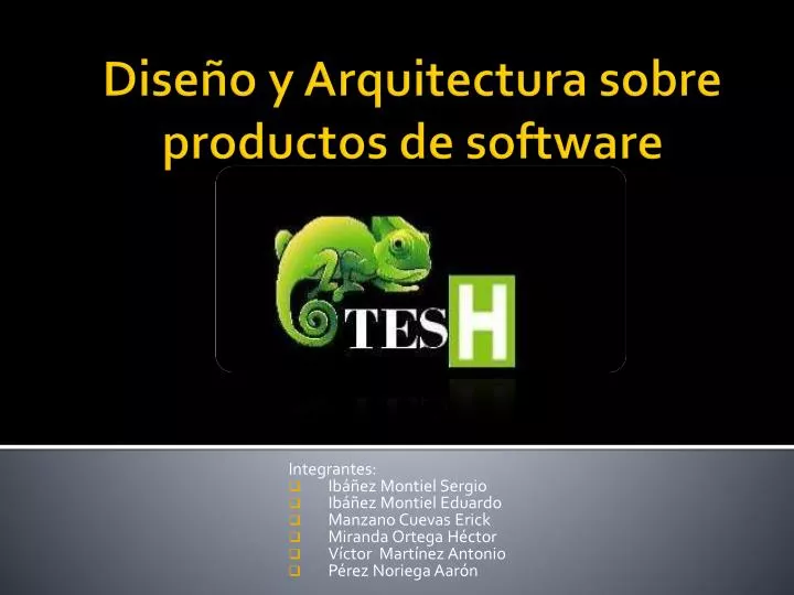 dise o y arquitectura sobre productos de software