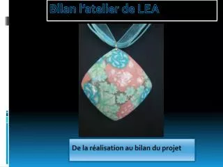 de la r alisation au bilan du projet