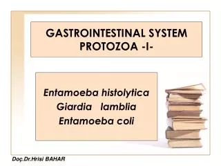GASTROINTESTINAL SYSTEM PROTOZOA -I-