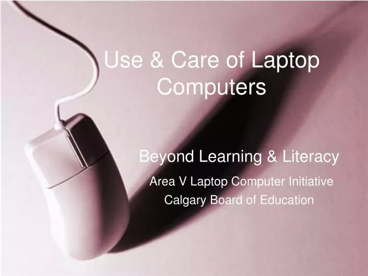 use care of laptop computers