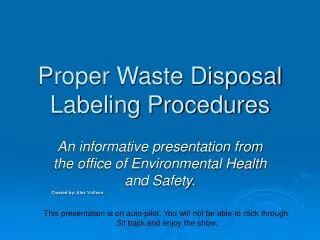 Proper Waste Disposal Labeling Procedures