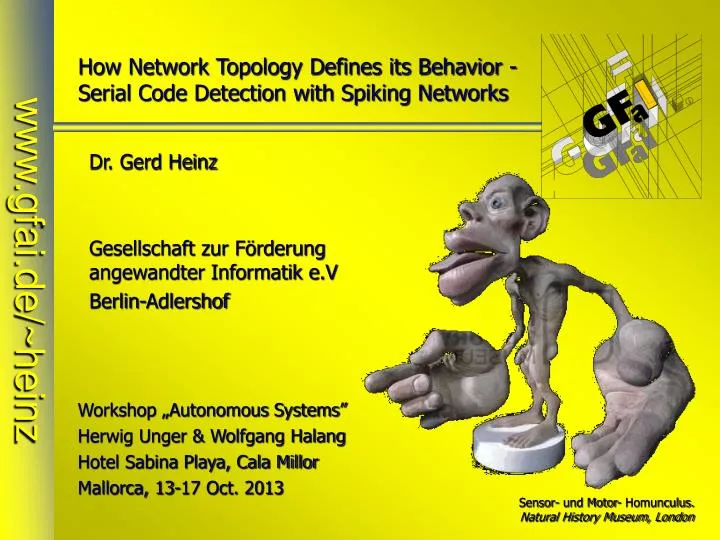 how network topology defines its behavior serial code detection with spiking networks