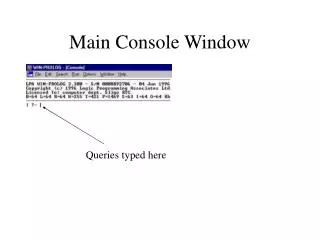 Main Console Window