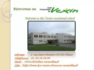 bienvenue au