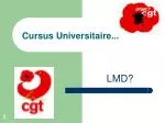Cursus Universitaire... - slide 1