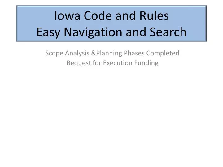 iowa code and rules easy navigation and search