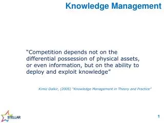 Knowledge Management