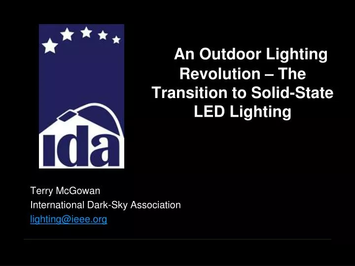 an outdoor lighting revolution the transition to solid state led lighting