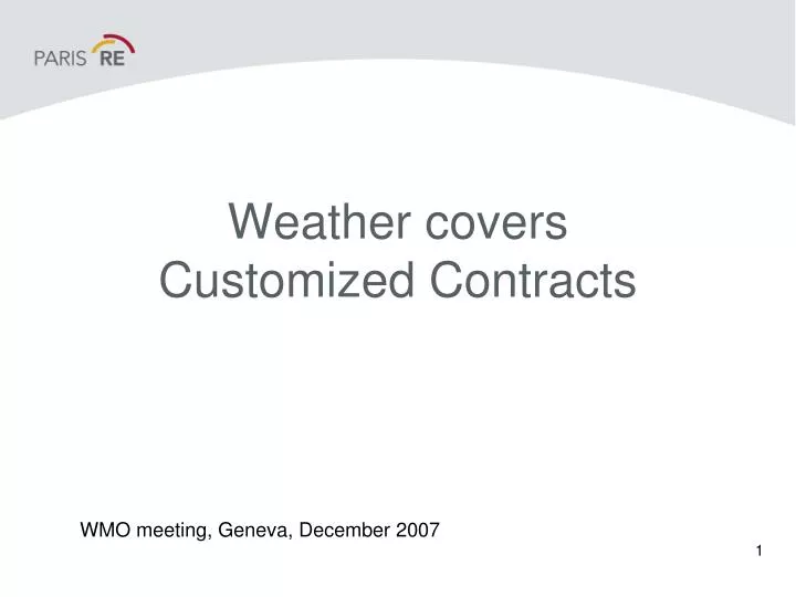weather covers customized contracts