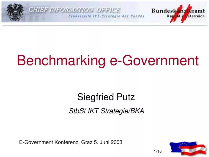 benchmarking e government