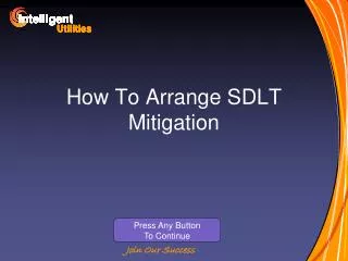 How To Arrange SDLT Mitigation