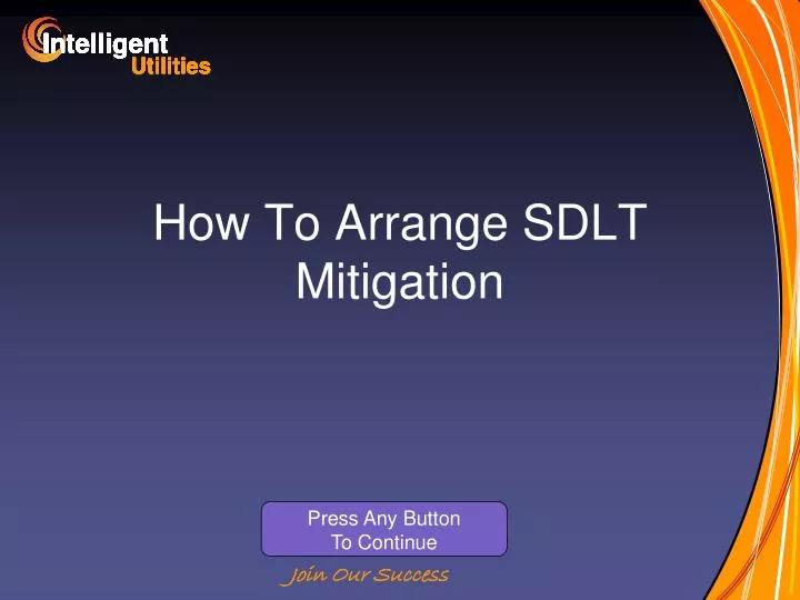 how to arrange sdlt mitigation