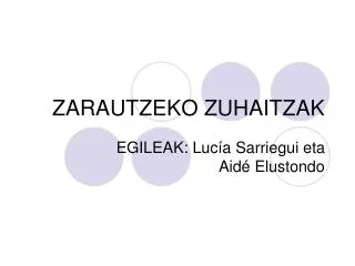 zarautzeko zuhaitzak