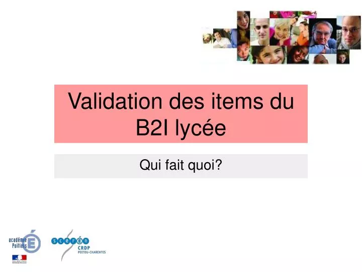 validation des items du b2i lyc e