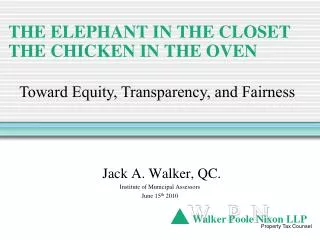 THE ELEPHANT IN THE CLOSET THE CHICKEN IN THE OVEN