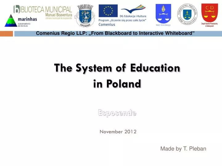 the system of education in poland esposende november 2012