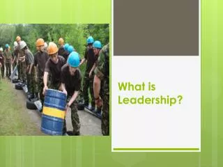 what is leadership