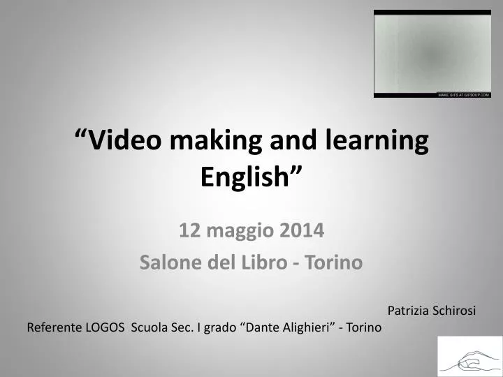 video making and learning english