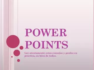 power points