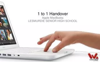 1 to 1 Handover Apple MacBooks LESMURDIE SENIOR HIGH SCHOOL