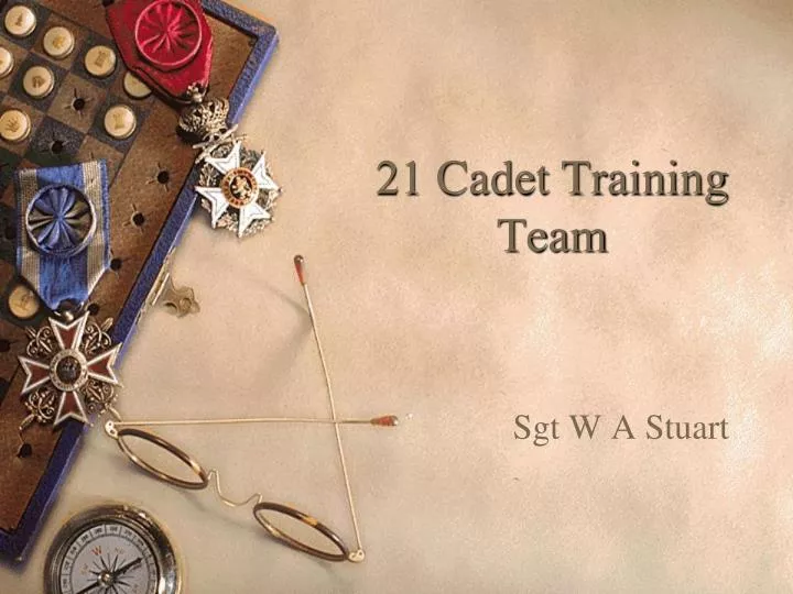 21 cadet training team